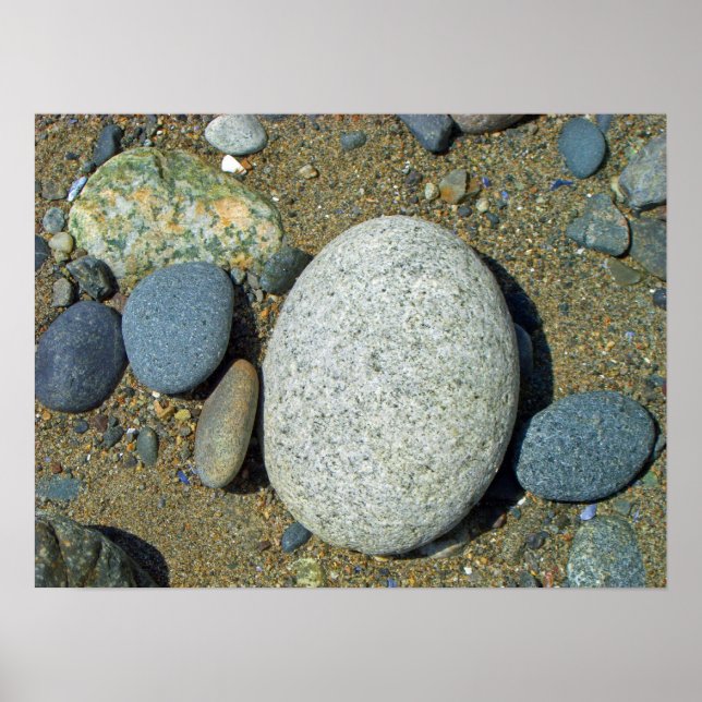 Strandsteine Poster (Vorne)