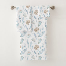 Strandstil Küstenlinie Badhandtuch Set