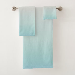 Strandstil Modern Minimalistisch Türkis Badhandtuch Set