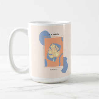 Strandstimmung Abstrakt tropisches Leaf Kaffeetasse