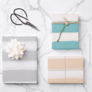 Strandstreifen Geschenkpapier Set