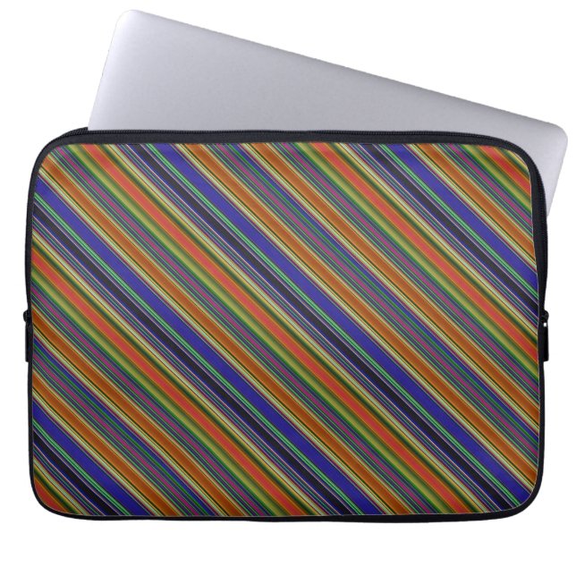 Strandstreifen Laptopschutzhülle (Vorderseite)