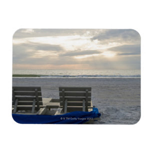 Strandstühle auf Strand St. Peters am Magnet