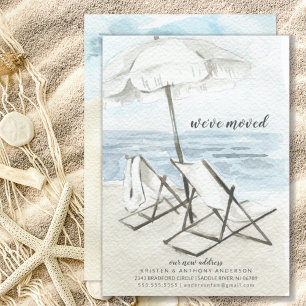 Strandstühle in Aquarellform - Ankündigung