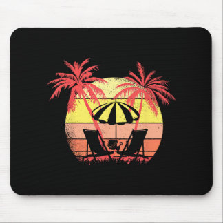 Strandstühle Parasol Sommer Sonnenuntergang 80er P Mousepad