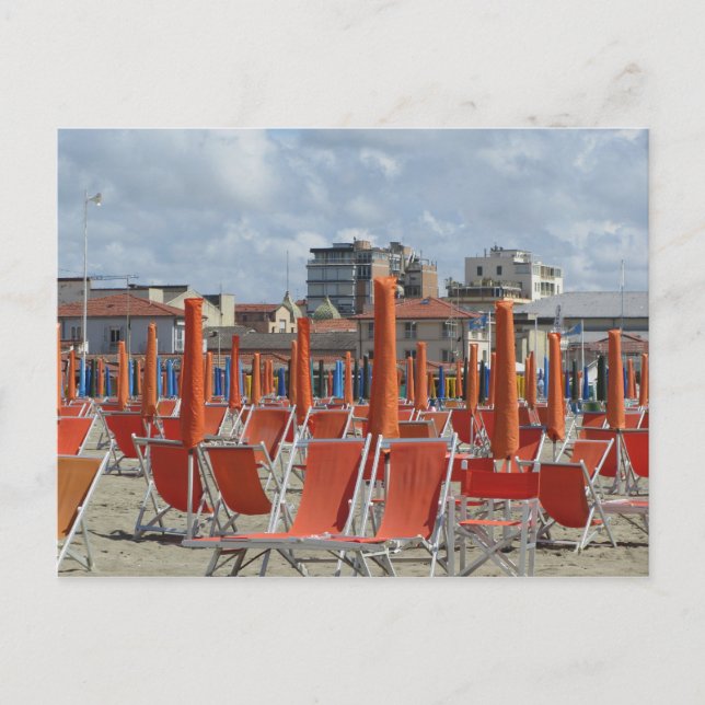 Strandstühle Postkarte (Vorderseite)