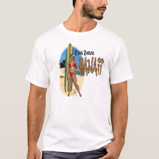 Strandsurfer-Mädchen-T - Shirt Hawaiis Ewa