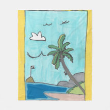 Strandszene-Decke