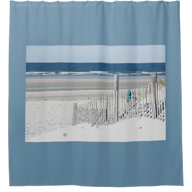Strandszene Duschvorhang (Vorderseite)