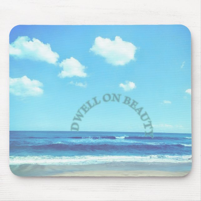 Strandszene 'Dwell on Beauty' Mousepad (Vorne)