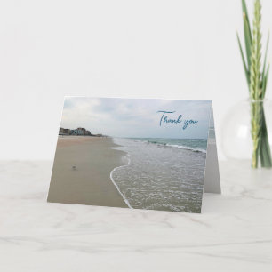 Strandszene gefaltete individuelle Dankeskarten Einladung