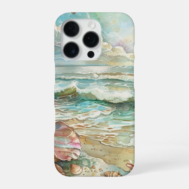 Strandszene iPhone Hülle (Rückseite)