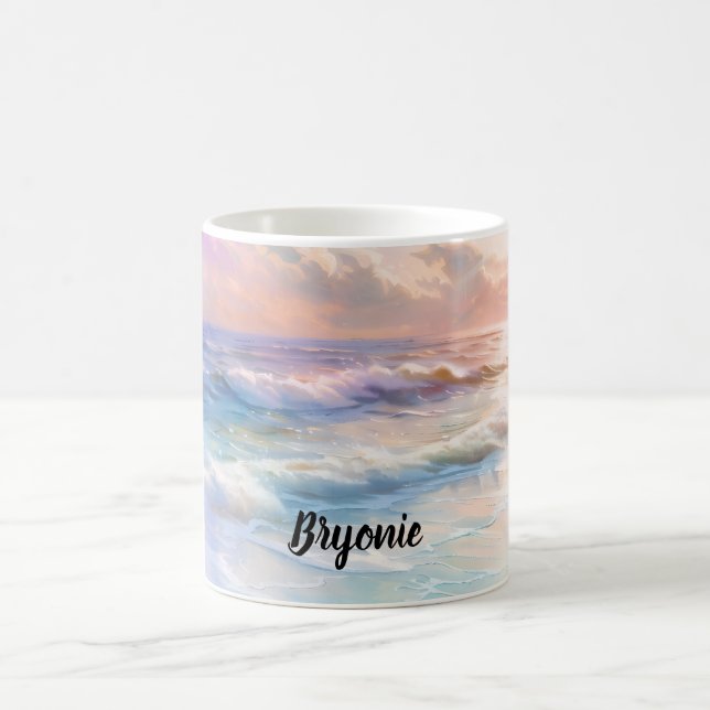 Strandszene Kaffeetasse (Mittel)
