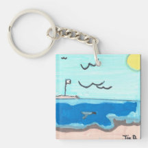Strandszene Magnet