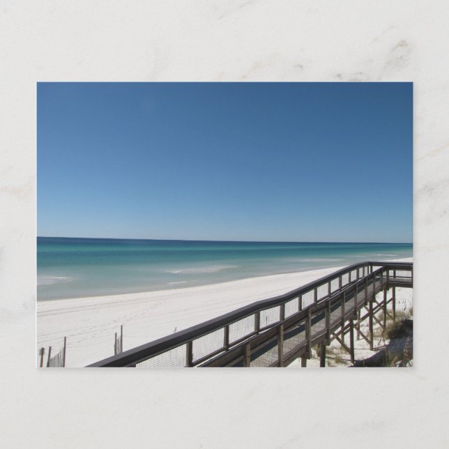 Strandszene Postkarte (Vorderseite)