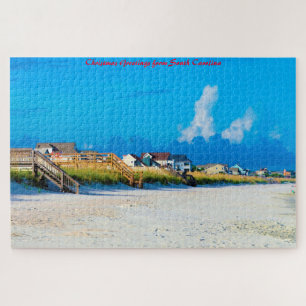Strandszene South Carolina. Weihnachtsgrüße Puzzle