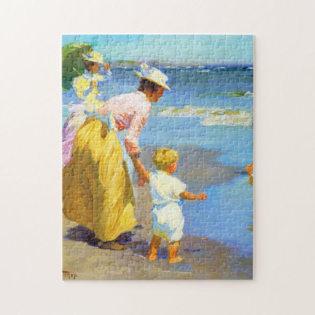 Strandszene von Edward Henry Potthast Puzzle (Vertikal)