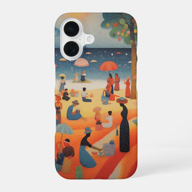 Strandtag iPhone 16 Hülle (Rückseite)