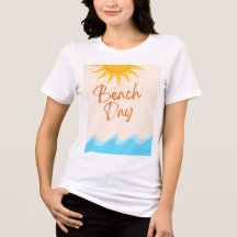 Strandtag-T-Shirt | Sonne Wellen Sommer Tee