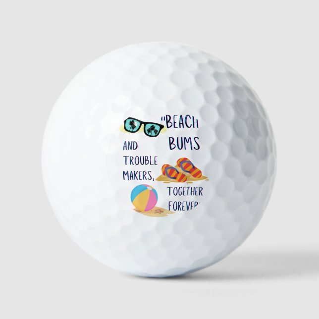 Strandtag-Zitat Golfball (Vorderseite)