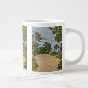 Strandtage, Bewölkt, Strand Willkommen Jumbo-Tasse