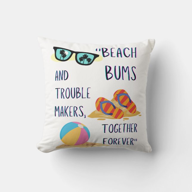 Strandtagskorb Kissen (Vorderseite)