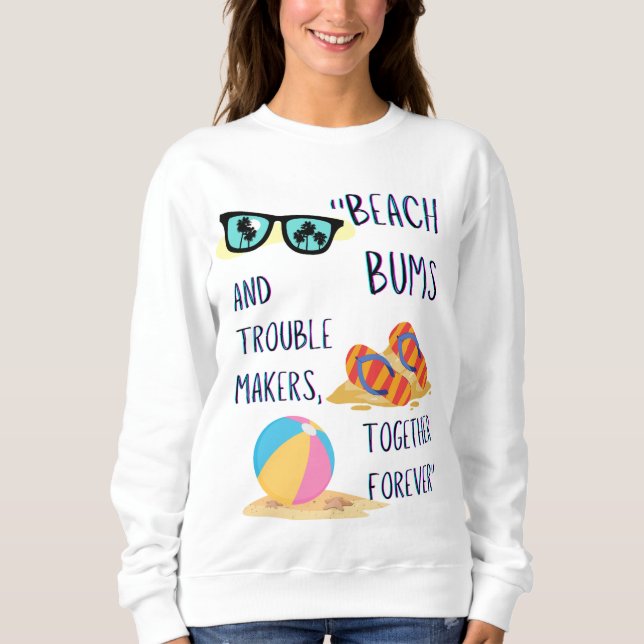 Strandtagskorb Sweatshirt (Vorderseite)