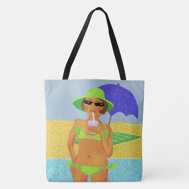 Strandtasche für Bikini (Vorderseite)
