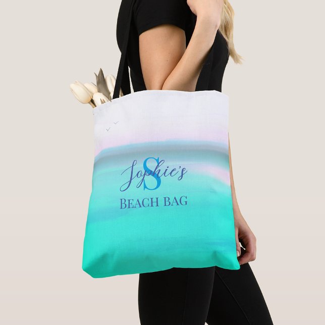 Strandtasche mit personalisierbarem Namen Tasche (Von Creator hochgeladen)