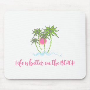 Strandtropischer Stil Sommergrafik Mousepad