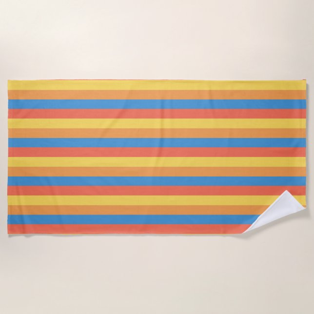 Strandtuch am Strand (Vorderseite)