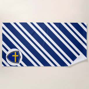 Strandtuch der schwedischen Flagge