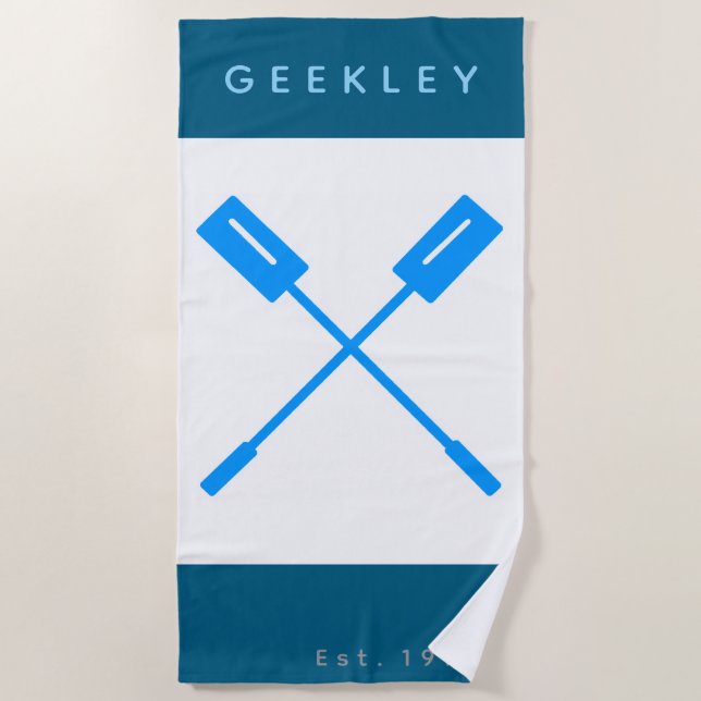 Strandtuch GEEKLEY "Oars" (Vorderseite)