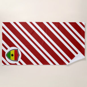 Strandtuch mit der Ghana-Flagge