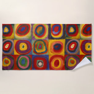 Strandtuch mit Kandinsky-Platz und -Circles