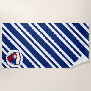 Strandtuch mit slowakischer Flagge