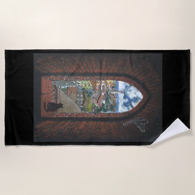 Strandtuch "Siena From Tower" (Vorderseite)