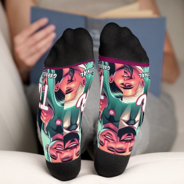 Strandtuch Socken (Unterseite)