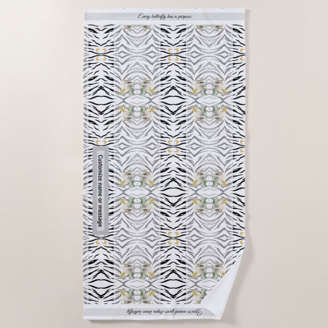 Strandtuch Tiger Streifen (Vorderseite)