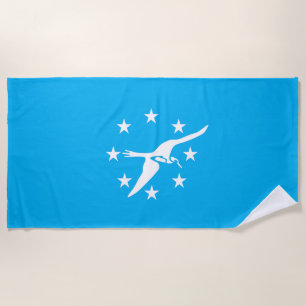 Strandtuch unter der Flagge von Corpus Christi