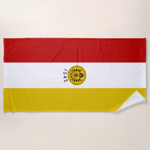 Strandtuch unter der Flagge von San Diego