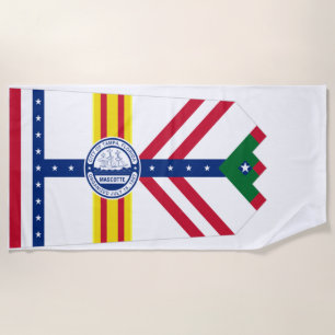 Strandtuch unter der Flagge von Tampa