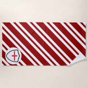 Strandtuch unter englischer Flagge