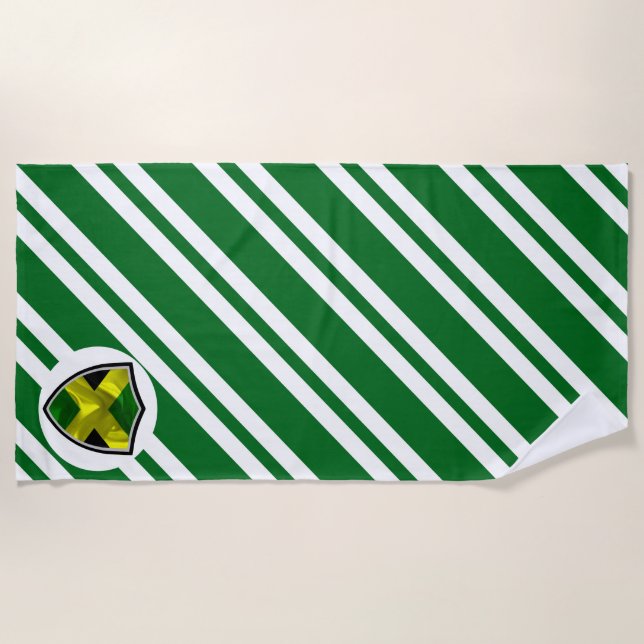 Strandtuch unter jamaikanischer Flagge (Vorderseite)