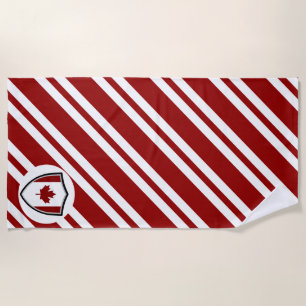 Strandtuch unter kanadischer Flagge