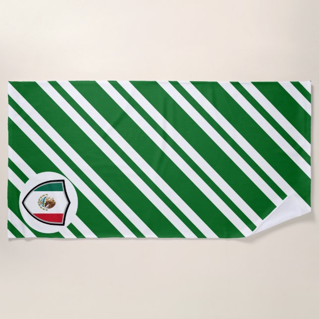Strandtuch unter mexikanischer Flagge (Vorderseite)