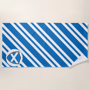 Strandtuch unter schottischer Flagge
