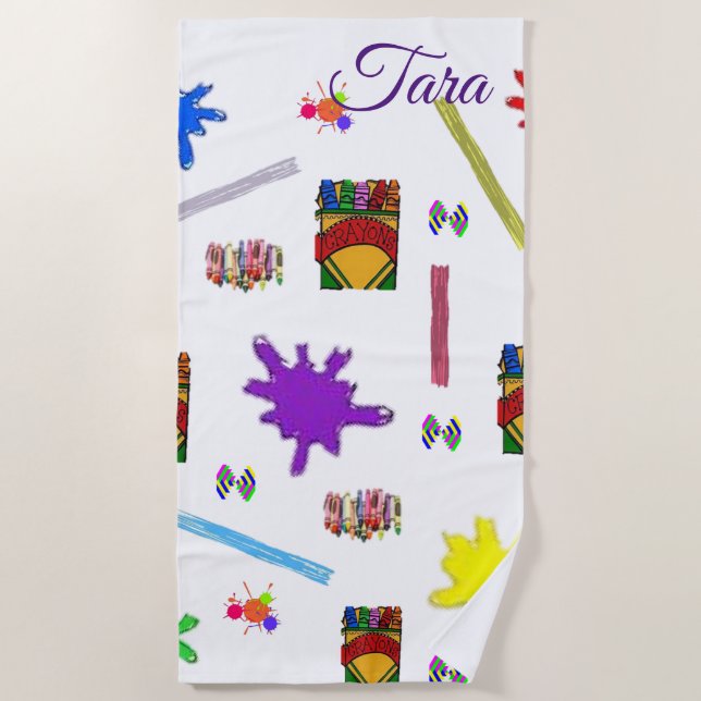 Strandtücher Crayons (Vorderseite)