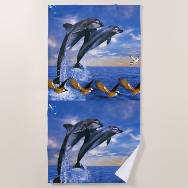 Strandtücher Delphins (Vorderseite)