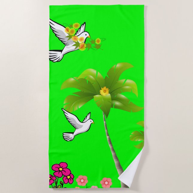 Strandtücher Palme (Vorderseite)